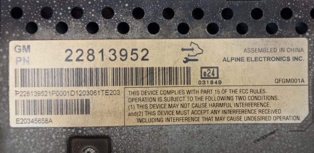 🚘✅ 2011 – 2015 CHEVY VOLT Information Display Touch Screen Climate 22813952 OEM