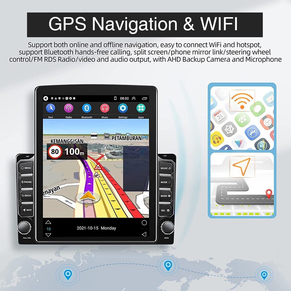 9.7″ For Mercury Mountaineer 1997-2001 Android 15 Carplay Car Stereo Radio GPS
