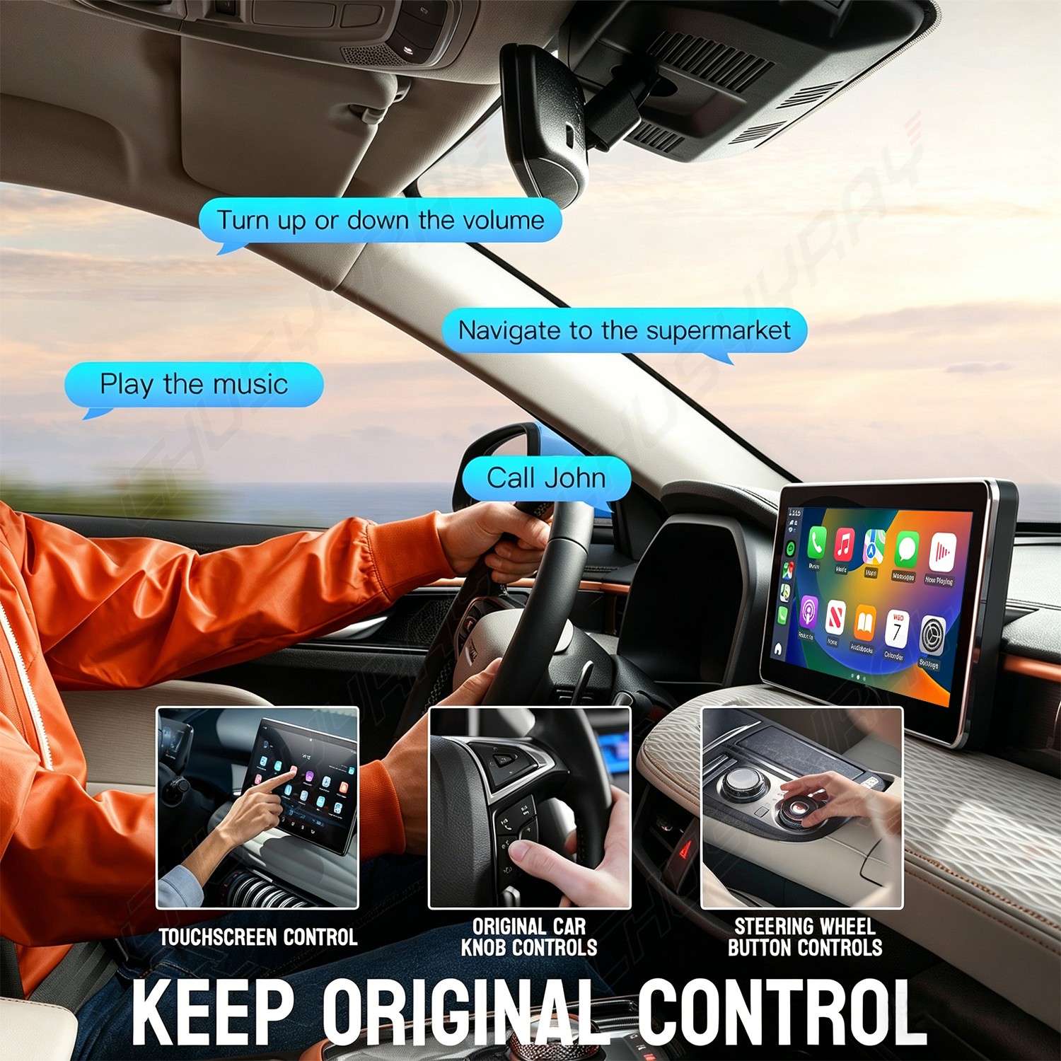 For Acura MDX 2018-2024 Car Wireless CarPlay Dongle Adapter Apple and Android