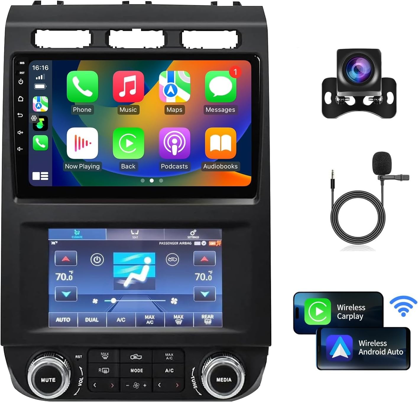 Radio for Ford F150 Car Radio 2015 – 2021 8 Core CPU + 4G RAM + 64GB ROM