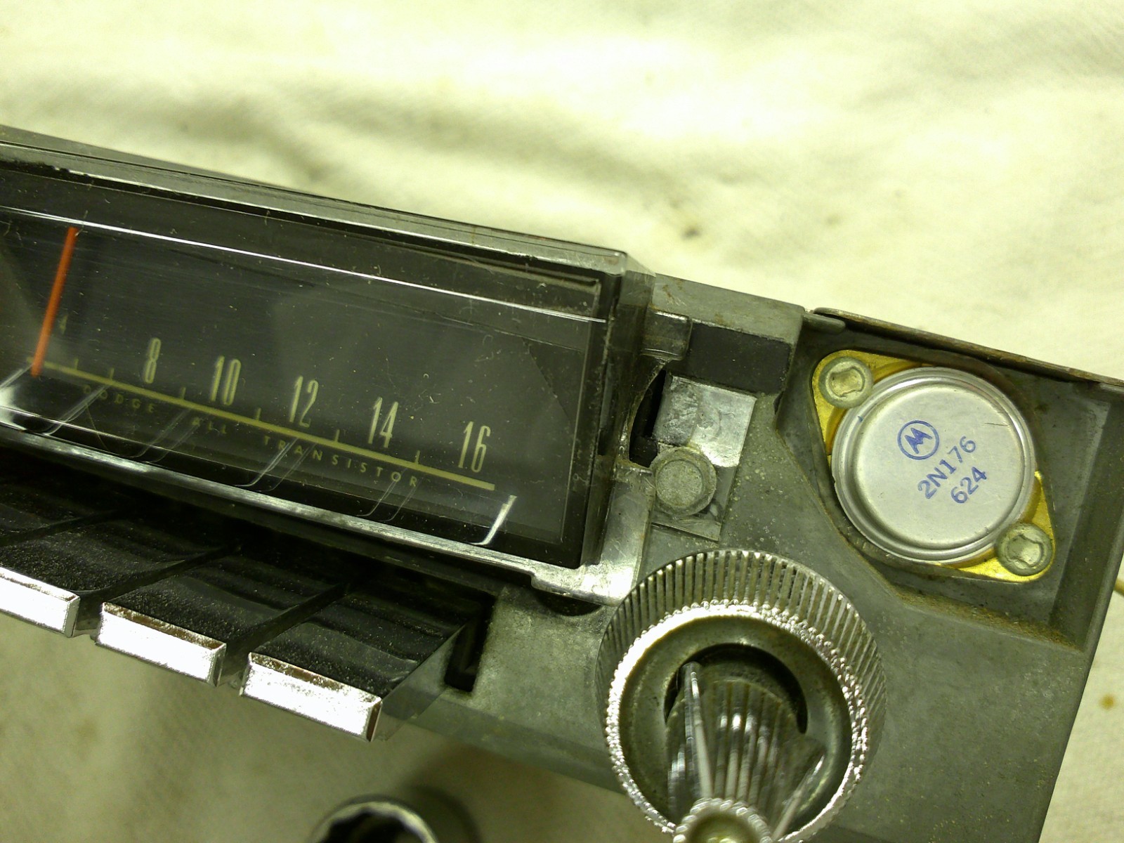 1966-1967 Dodge Charger OEM Mopar 233 Radio Stereo Head Unit AM WITH KNOBS