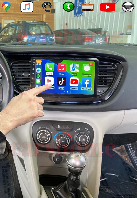 CarPlay For 2013-2016 Dodge Dart Android 13 Car Radio Stereo 4+64GB GPS Navi