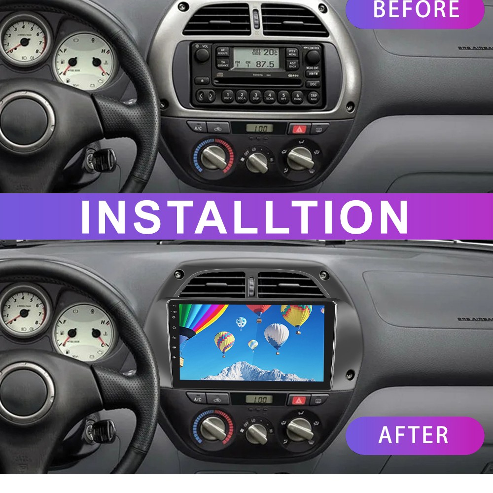 4G+64GB For Toyota RAV4 01-06 Plug Play Carplay Android 15 Car Stereo Radio Navi