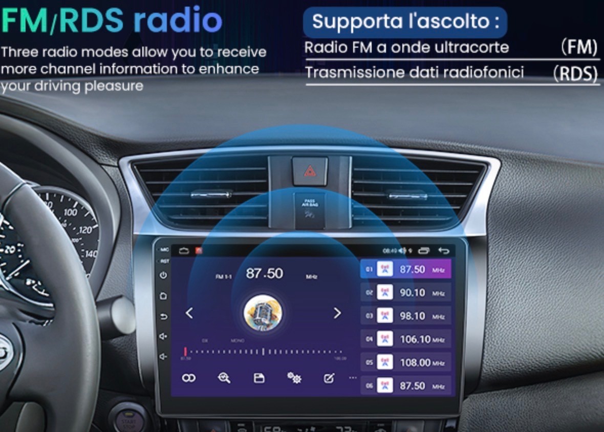 Car Radio for Nissan Sentra 2013-2017 10”inch Android Auto GPS 5GWiFi BT GPS Nav