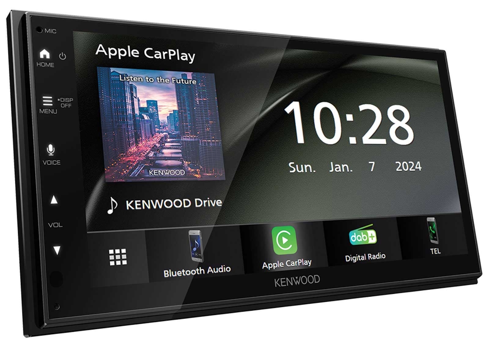 Kenwood DAB Bluetooth USB MP3 2DIN Car Stereo for Fiat Grande Punto 2005-2009 Sch