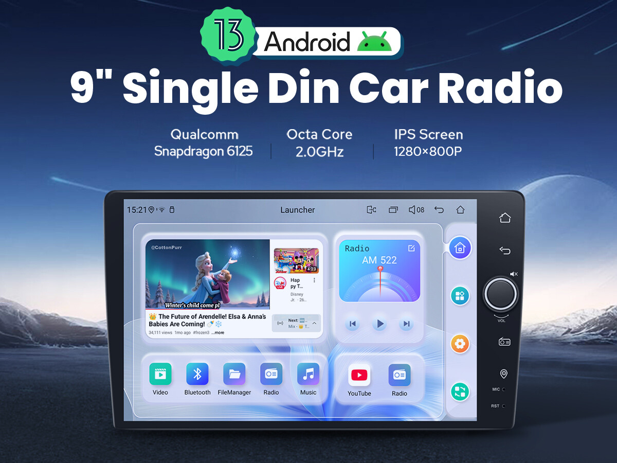 8GB+ 128GB Right Hand Drive JOYING 9 Inch Octa-Core Android 13 Navigation Radio