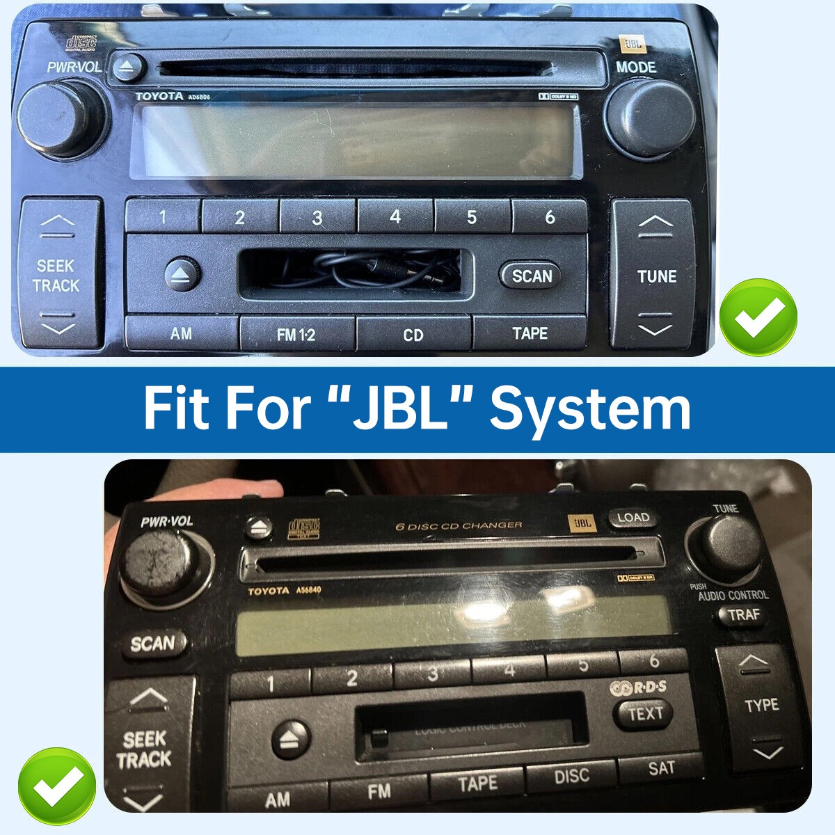 Support JBL FM Carplay Android Car Radio Stereo Media For 2002-2006 Toyota Camry