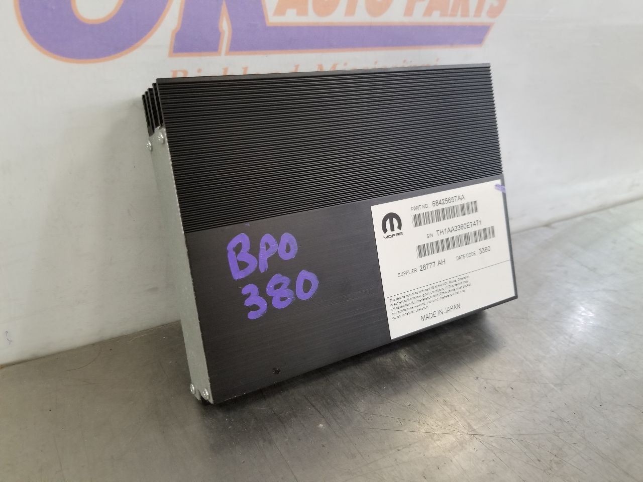 21 2021 DODGE CHARGER R/T RADIO AUDIO AMPLIFIER 68425657AA