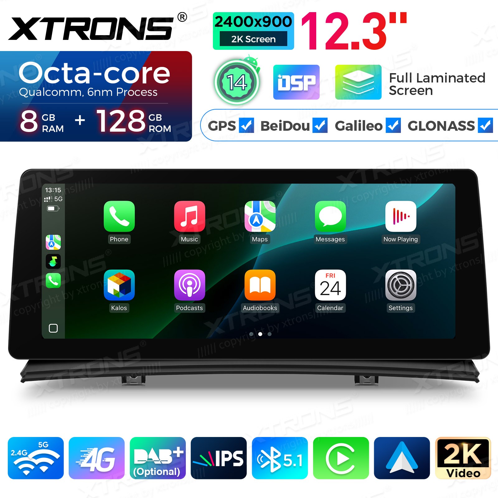 For BMW X3 E83 MASK 10.25″ Android 13 8 Core 4+64GB GPS Stereo Navi DAB+