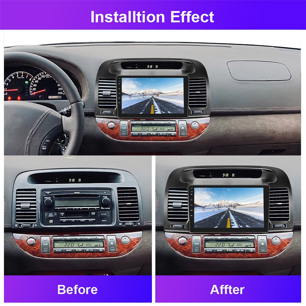 4G+64GB Stereo For Toyota Camry 2000-2006 Android 15 CarPlay Car Radio + Camera