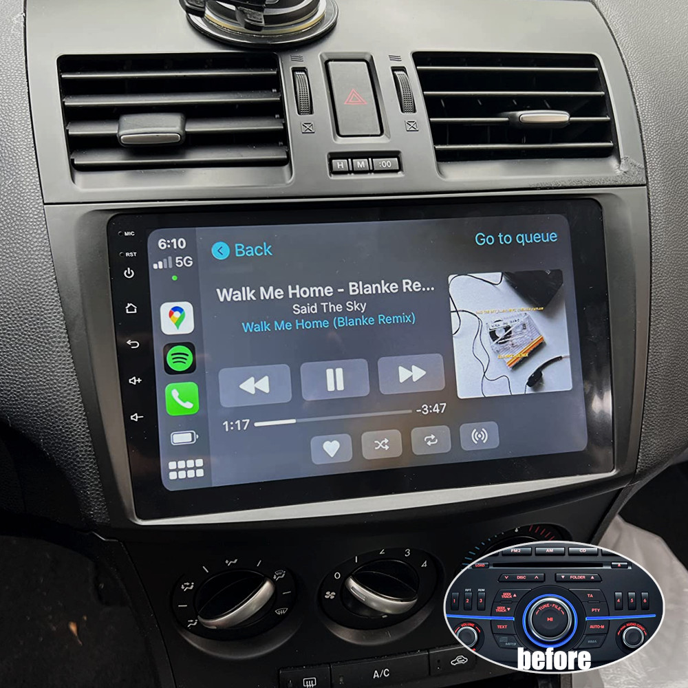 For Mazda 3 2010-2013 2+32GB Android 15 Radio CarPlay GPS Navi BT FM Car Stereo
