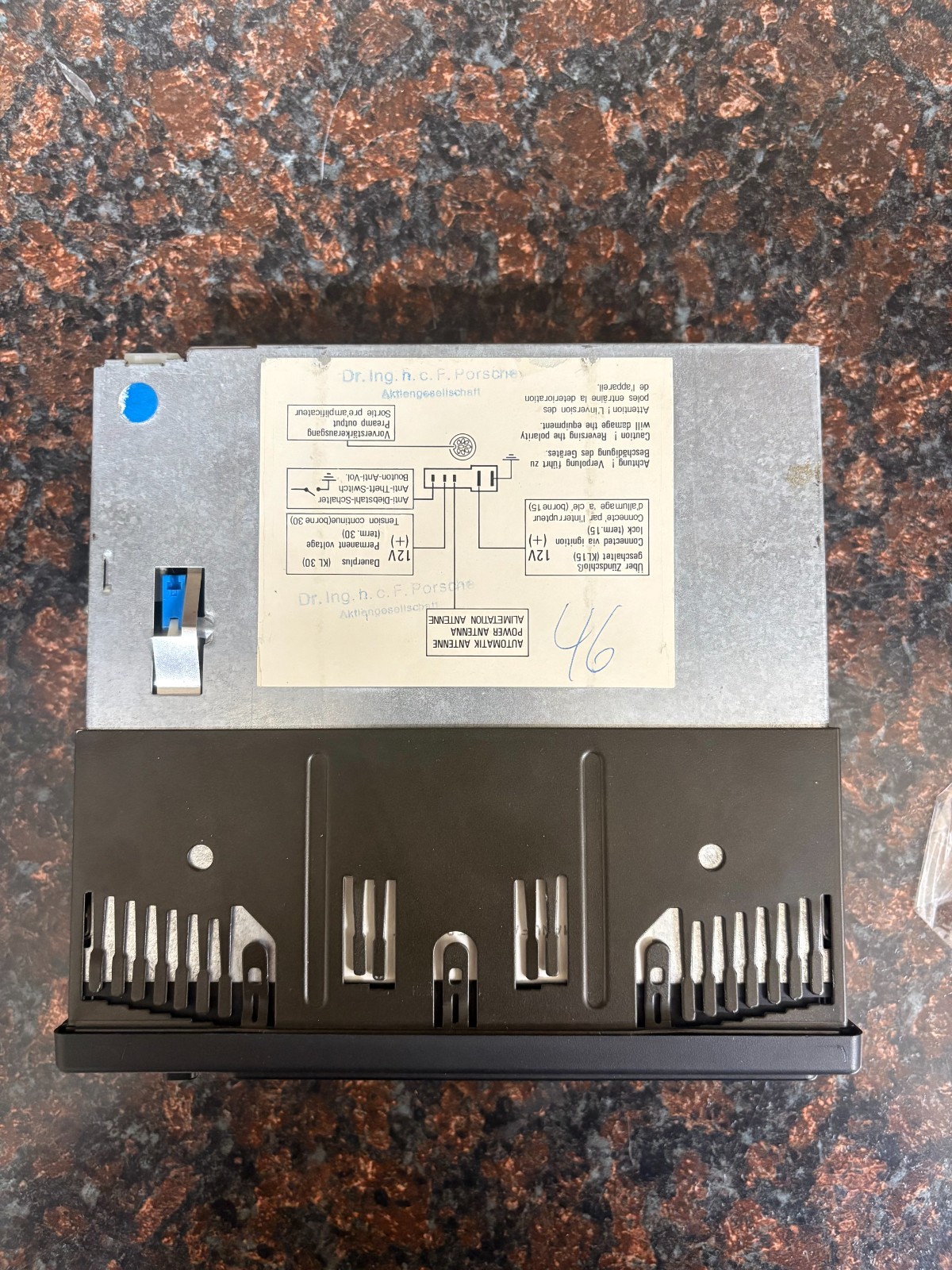 Porsche 911 964 944 928 OEM Alpine CD-2 Radio CD Player W/ Code Card Manual Test
