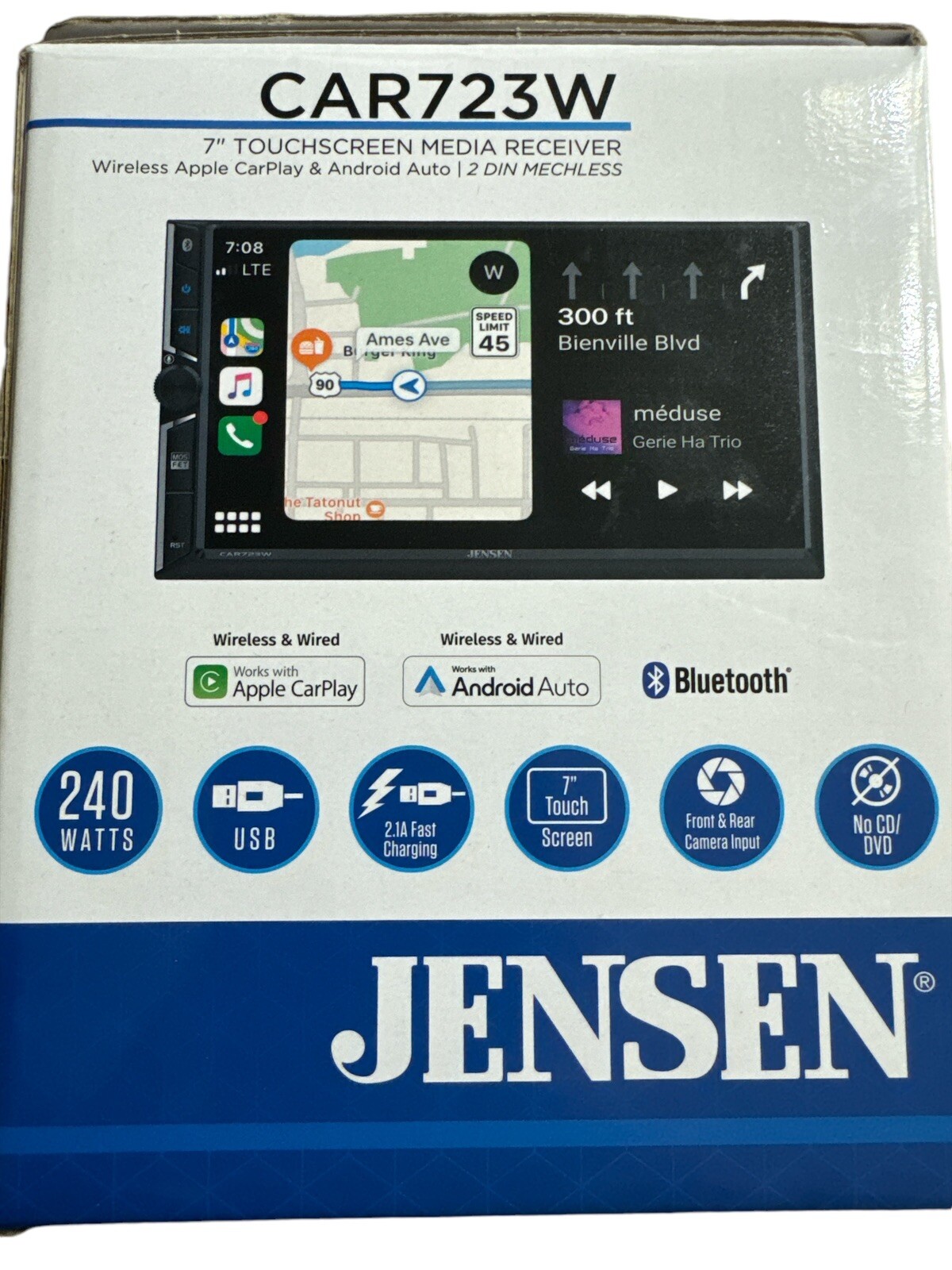 Jensen Android Apple Carplay Car Radio Stereo For 2004-2012 Ford Lincoln Mercury