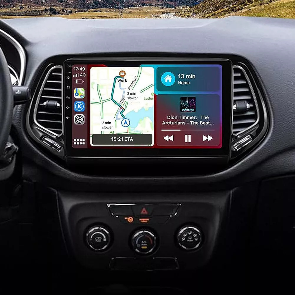 Apple Carplay For Jeep Compass 2017-2020 Android 12 Car Stereo Radio GPS 2+32GB