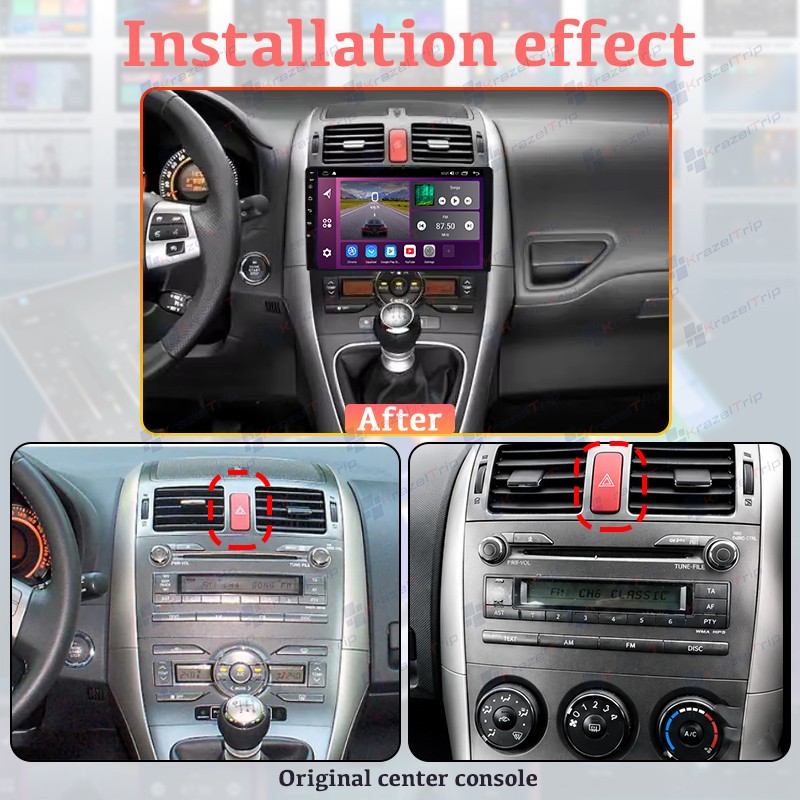 8 Core 64GB Android Stereo for Toyota Auris E150 2006-2012 Car Radio Carplay