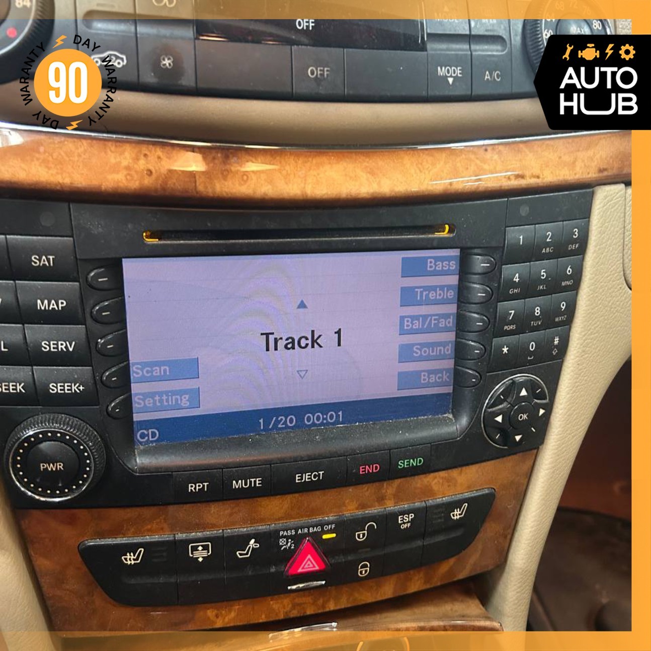 03-08 Mercedes W211 E320 CLS500 E550 Command Head Unit Navigation Radio CD OEM