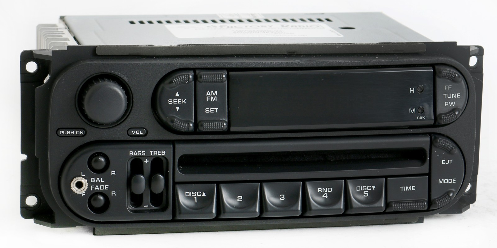 Jeep Dodge Chrysler 2002-07 RBK Radio AM FM CD upgraded w aux ipod input Slider