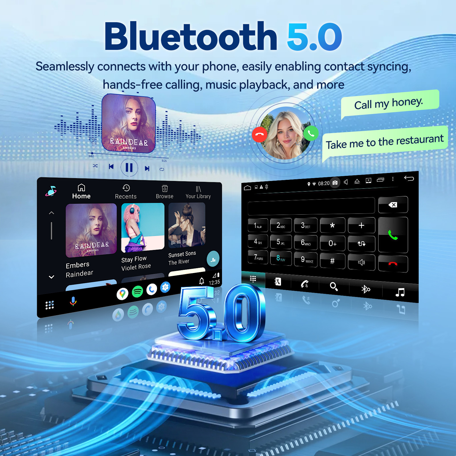 For Honda Accord 7 2003-2007 Android 12 Carplay Car Stereo Radio GPS Navi 4+64GB