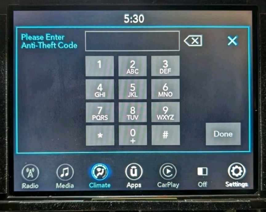 ✅UAS/UAG 4C Radio Unlock Code Anti-Theft Ram, Jeep, Dodge, Chrysler 8.4 Uconnect
