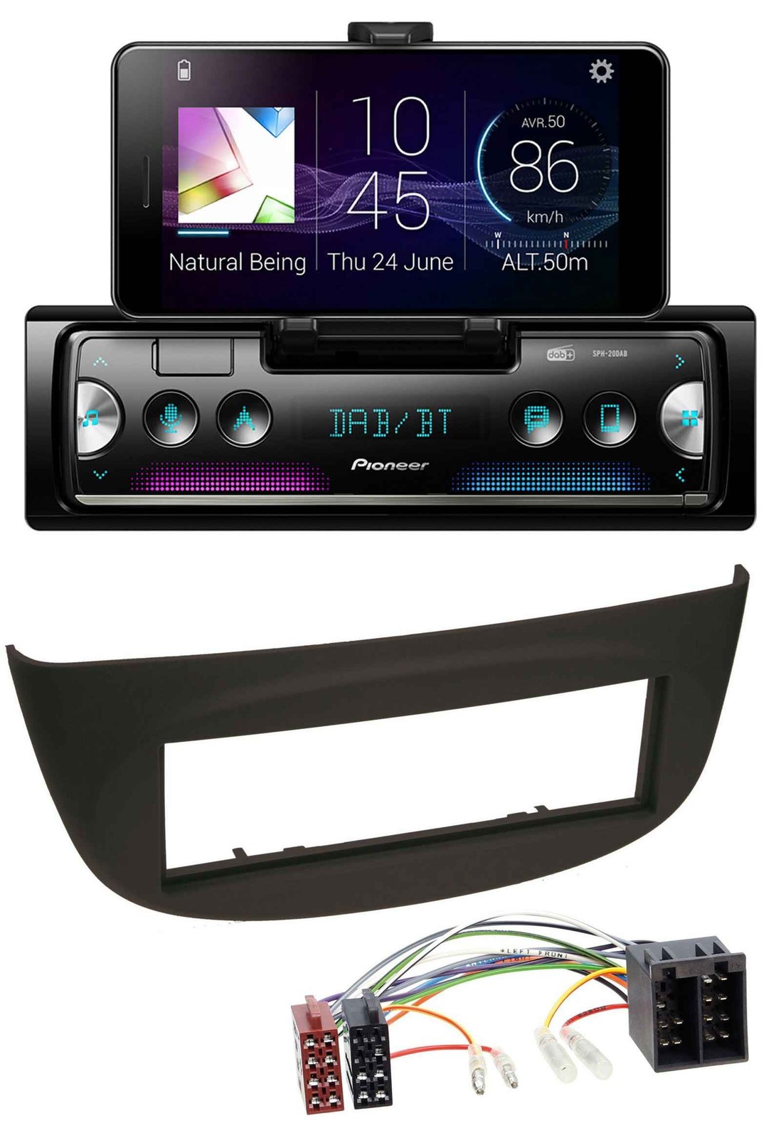 Pioneer USB MP3 Bluetooth DAB Car Stereo for Renault Twingo (07-12) Black