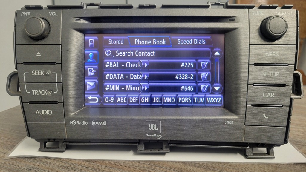 2012-2015 Toyota Prius JBL Navigation Touchscreen Radio GPS OEM 86140-47180