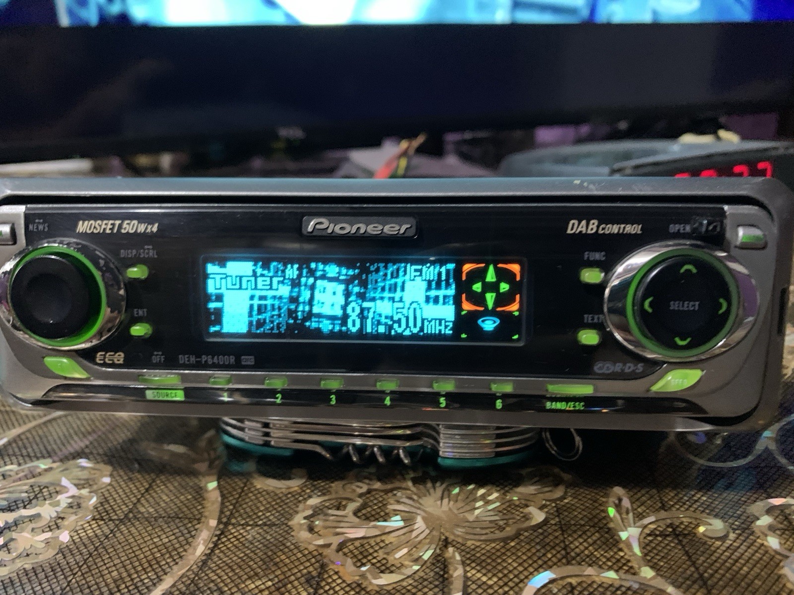 PIONEER DEH-P6400R DOLPHIN ANIMATION Radio CD Receiver Mp3/WMA 50/4 TESTED