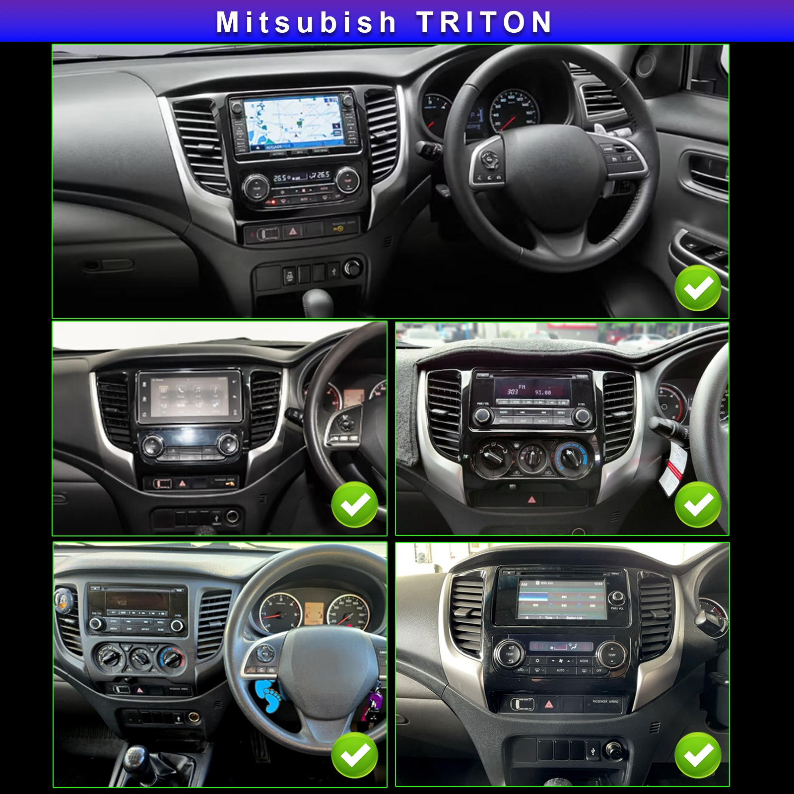 For 2018-2021 Mitsubishi Outlander Carplay Android 14 Car Stereo Radio Navi GPS