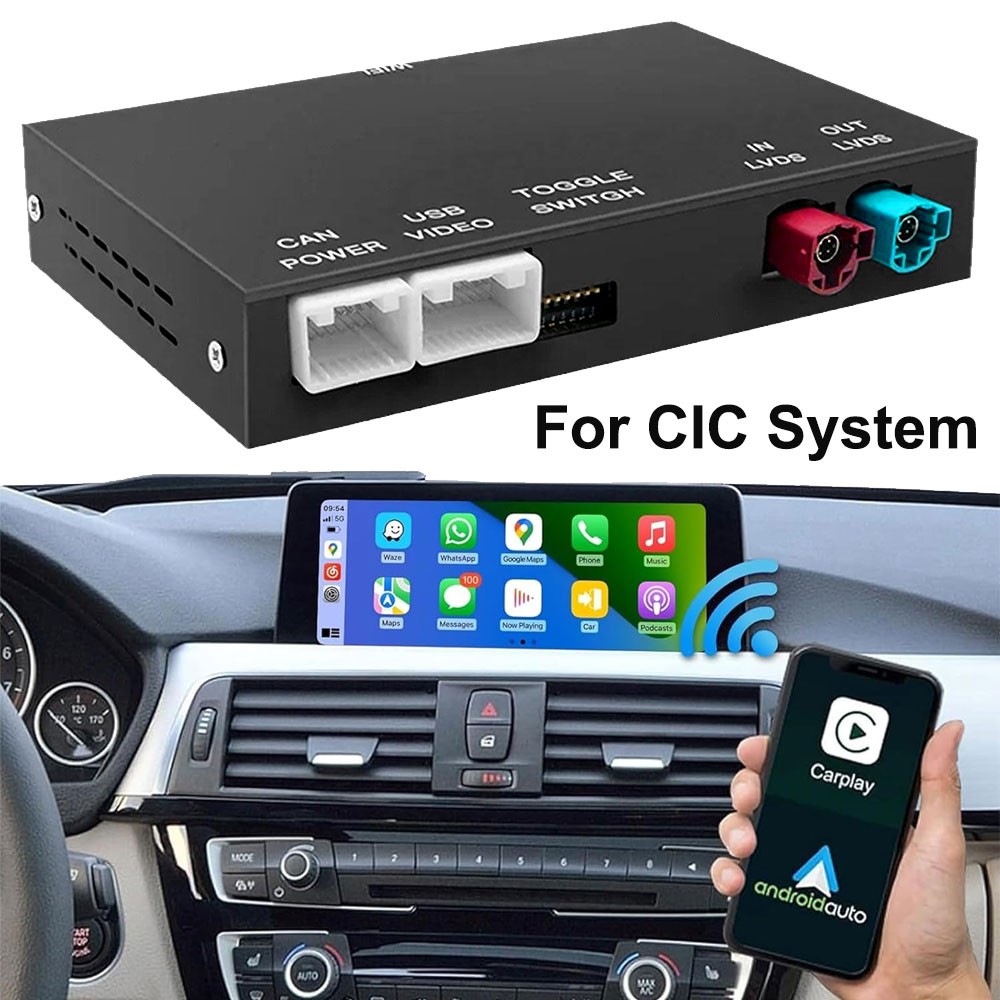 Wireless CarPlay Android Auto module for BMW Mini CIC R55 R56 R57 R58 R59 R60