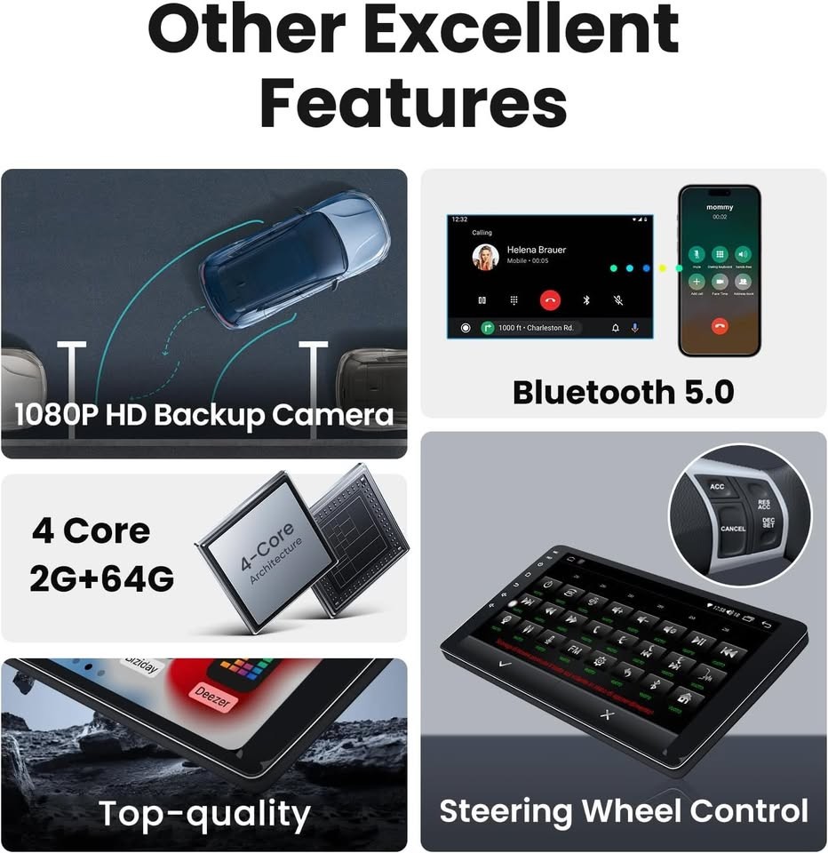 Toyota Tacoma [2005 – 2015] Android 13 9″ CarPlay GPS Radio Stereo 64G
