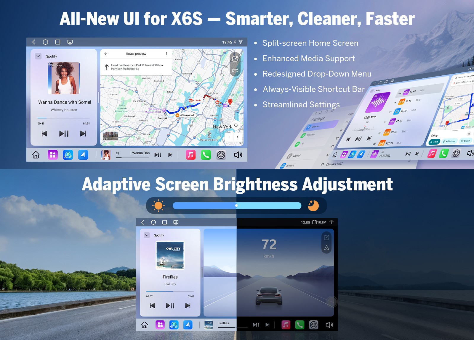 8″ Car Radio 8+128GB Android Auto Apple CarPlay For Yukon Tahoe Split Screen GPS