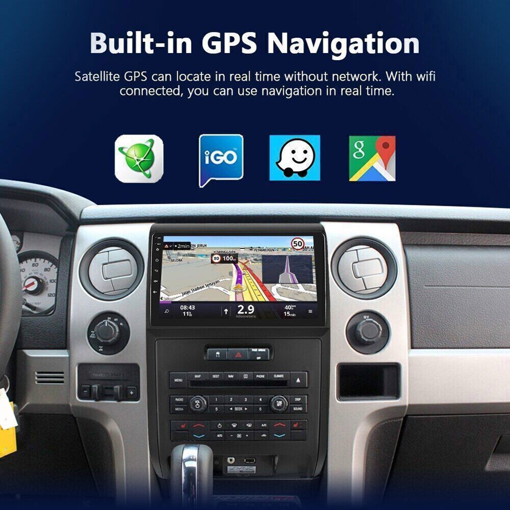For Ford F-150 2009-2014 Car Player Multimedia Android 13 9inch Screen 2+64GB