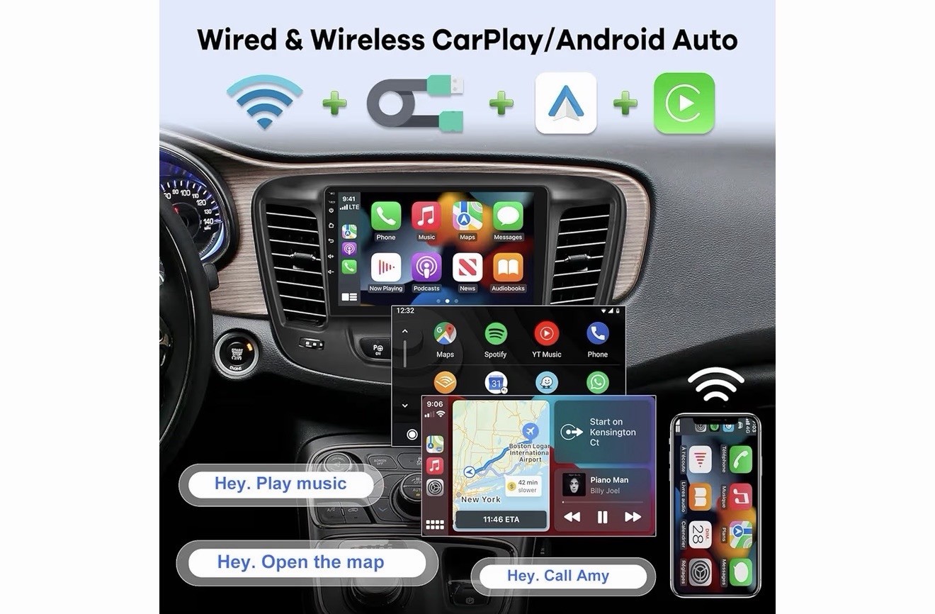 Car Stereo Radio 64G For Chrysler 200 200C 2015-2019 Carplay Android 15 GPS +CAM