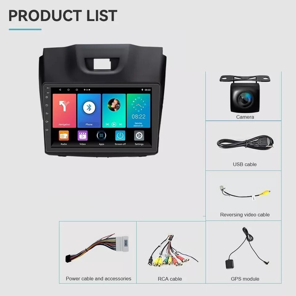 Android 15 For Chevrolet Colorado Isuzu Dmax 2012-2016 Carplay Car Radio ISP Cam