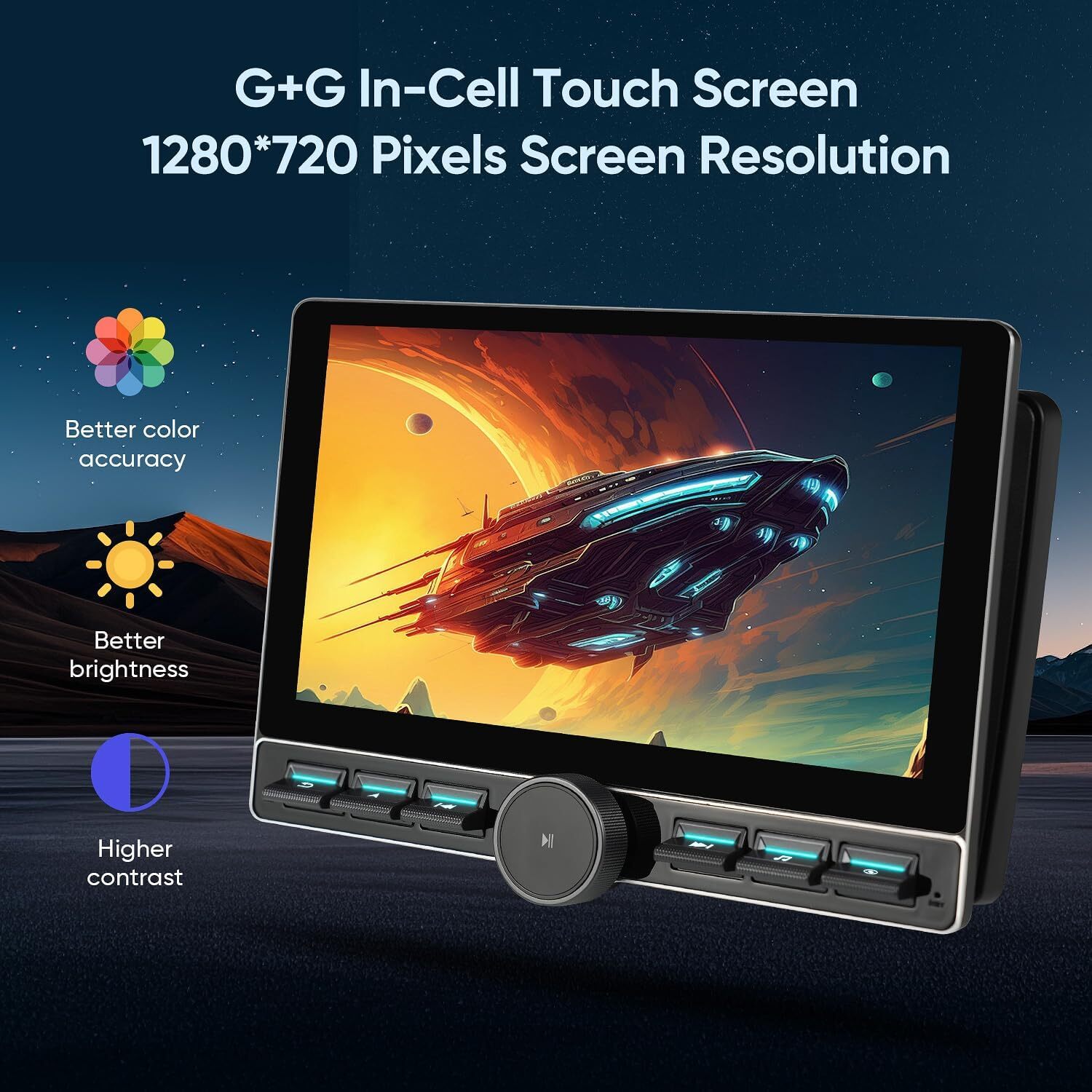 Car Stereo for Chevy Silverado/GMC Sierra 2014-2018 Android 10″ Touchscreen 2+64