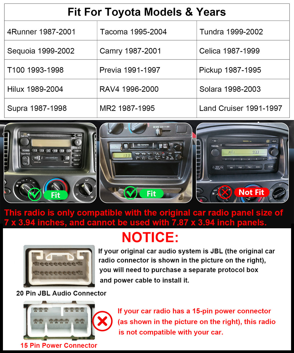 Android 12.0 For Toyota Tacoma 2005-2013 Car Carplay Radio GPS NAVI Stereo