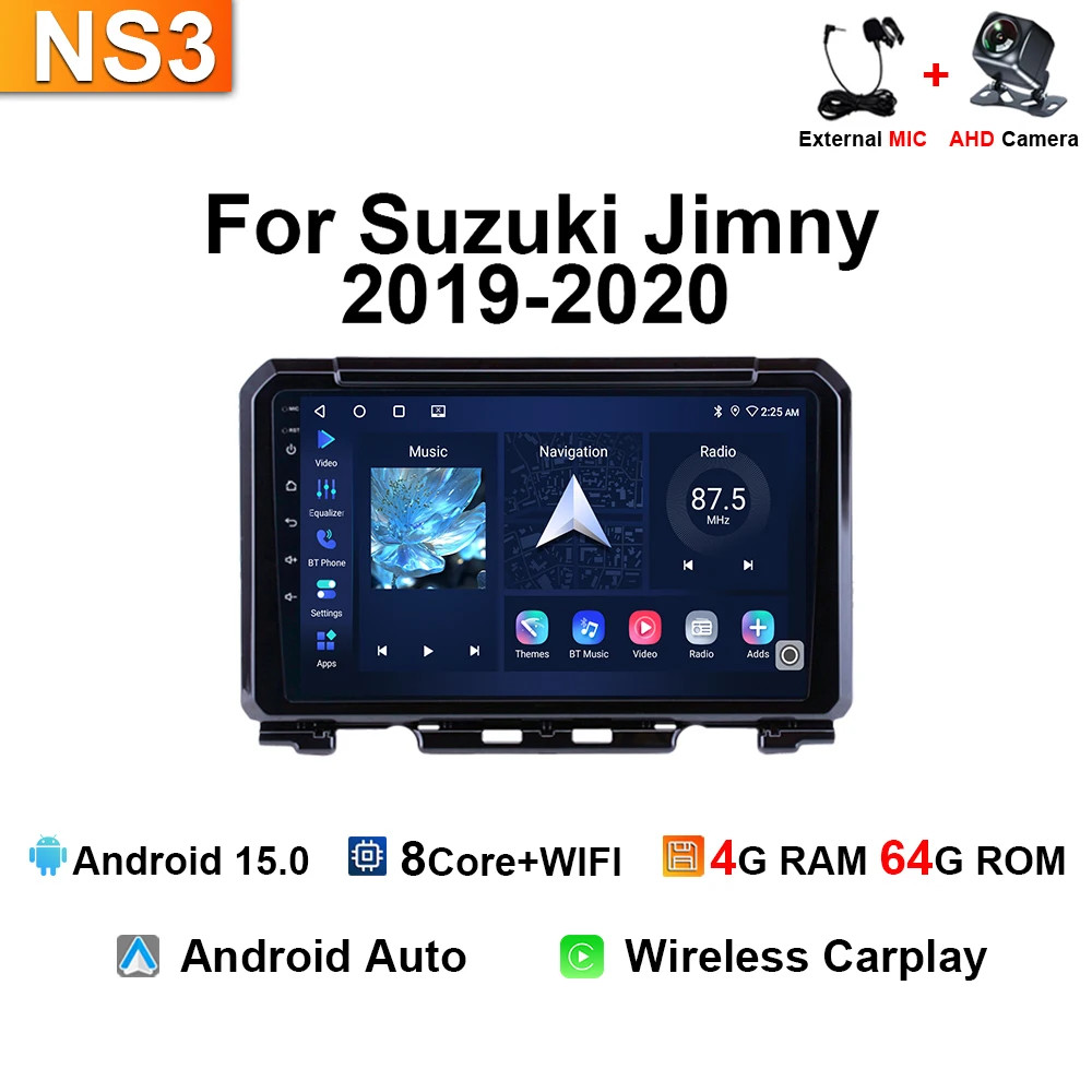 For Suzuki Jimny 2019-2020 Multimedia Player Stereo Navi GPS Carplay Car Radio