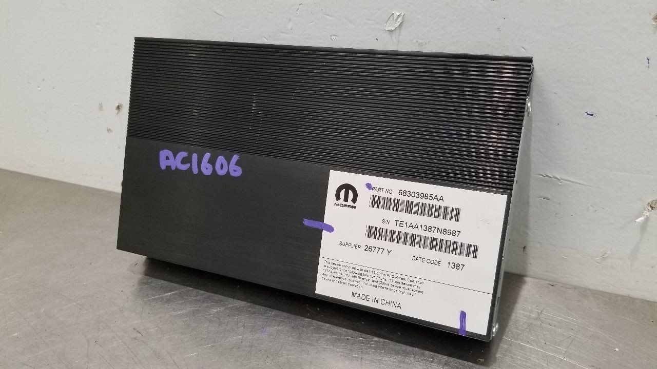 17 DODGE RAM 1500 RADIO AUDIO AMP AMPLIFIER CREW CAB 68303985AA