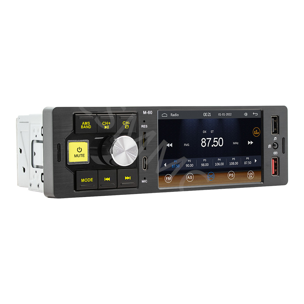 4.1in Car Radio Stereo Video Player 1 Din For CarPlay Android Auto TF/AUX/USB/FM