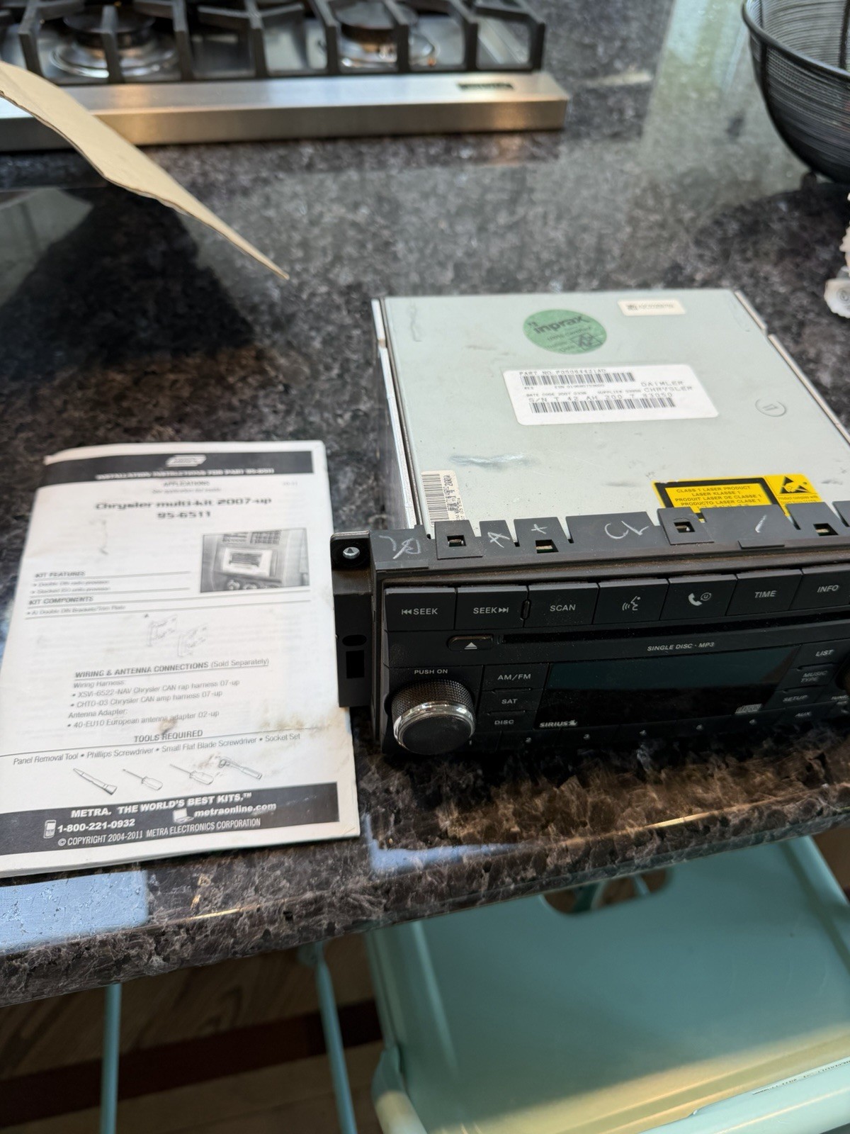 OEM Mopar Chrysler Dodge Jeep Radio CD MP3 AM FM P05064421AD Untested