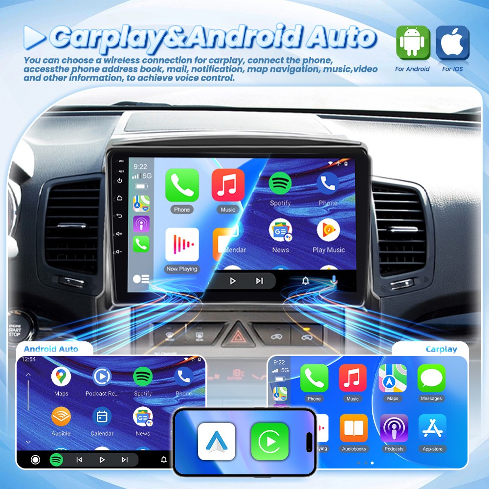 4G+64GB Carplay For Kia Sorento 2009-2012 10.1″ Android 15 Car Stereo Radio GPS