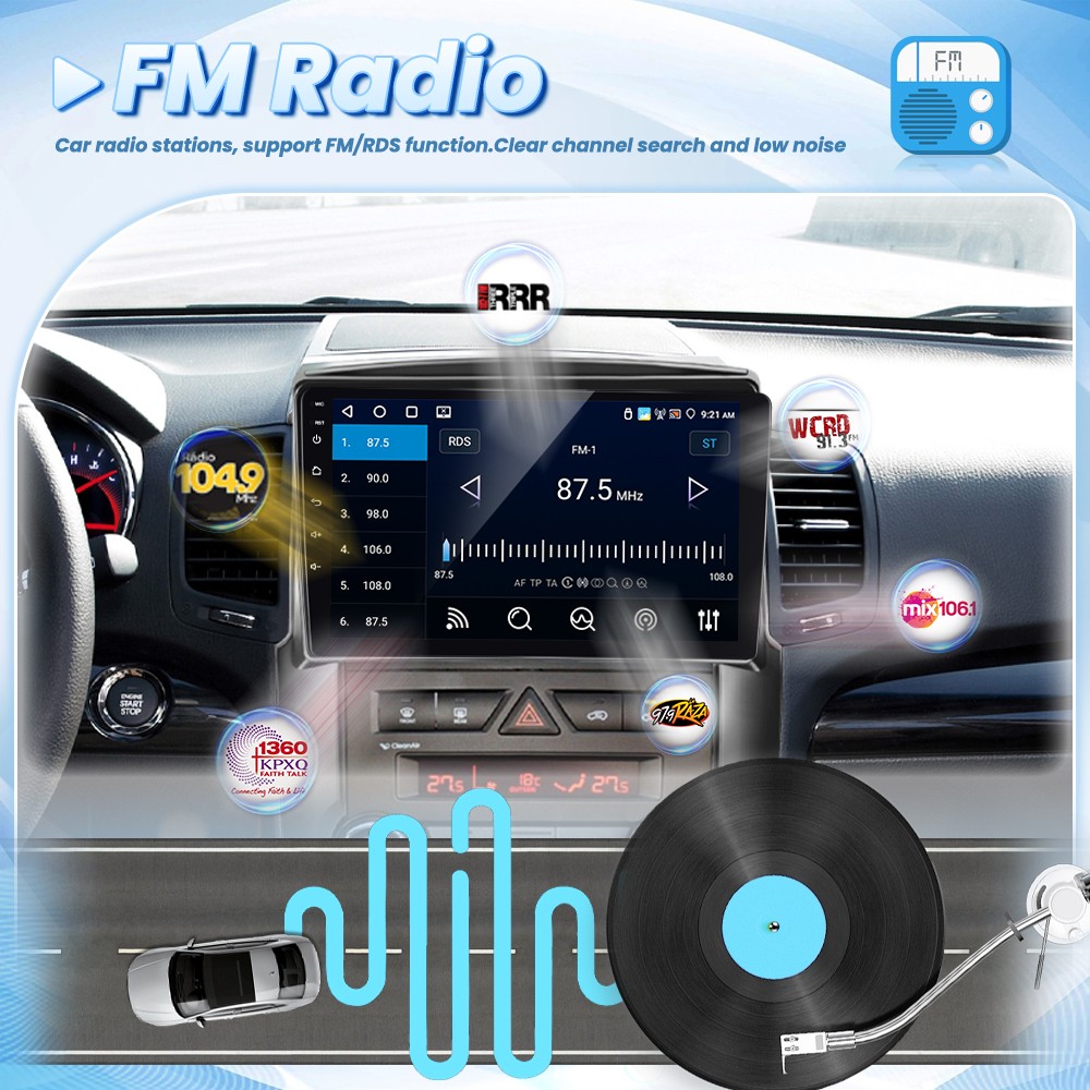 4G+64GB Carplay For Kia Sorento 2009-2012 10.1″ Android 15 Car Stereo Radio GPS
