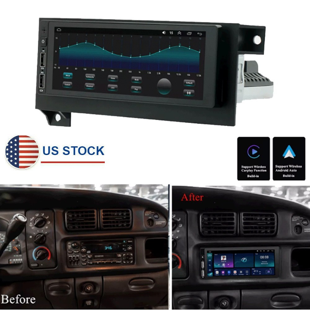 6.8″ Android 13.0 Stereo Radio NAV GPS WIFI For Old Chrysler Dodge Plymouth Jeep