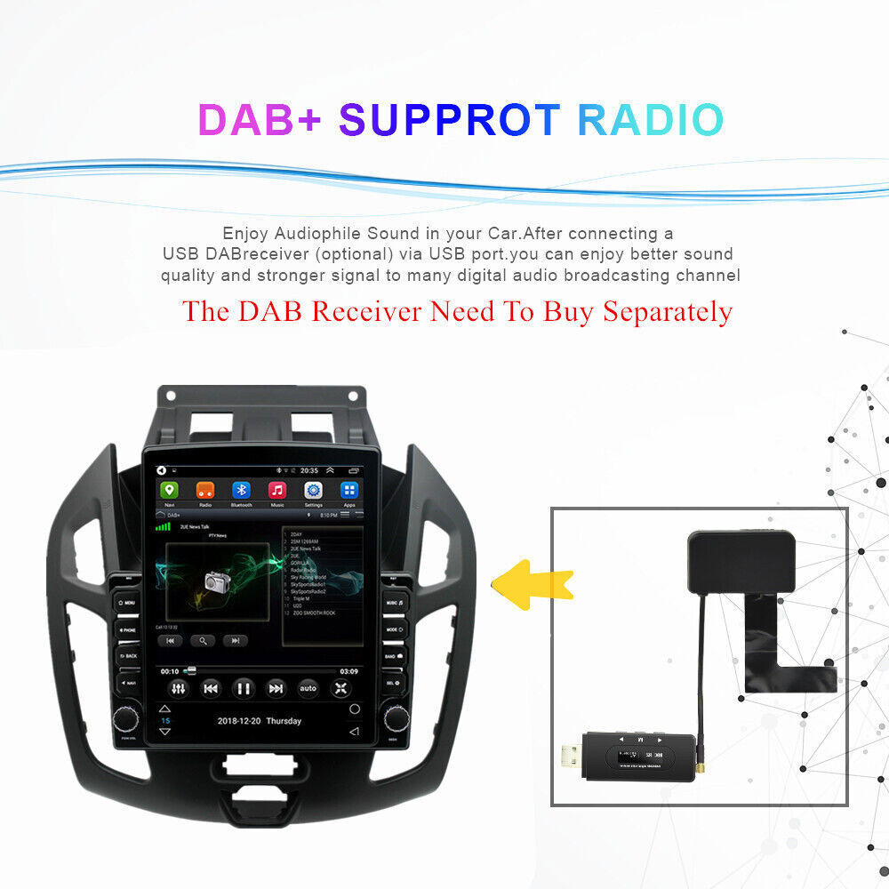For Ford Transit Connect 2014-2018 Android 13 Carplay Car Stereo Radio GPS