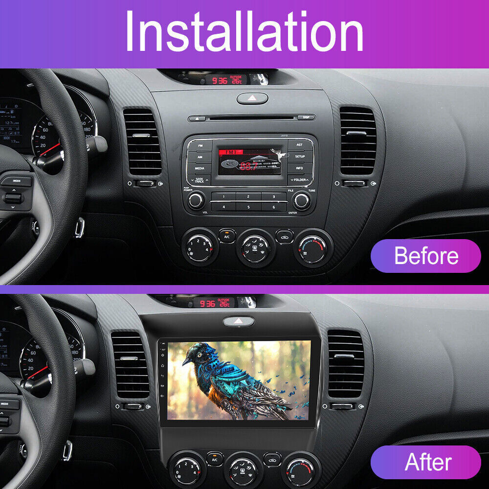 Apple Carplay para Kia Forte 2013-2018 Android 14 coche estéreo Radio GPS 4+64G