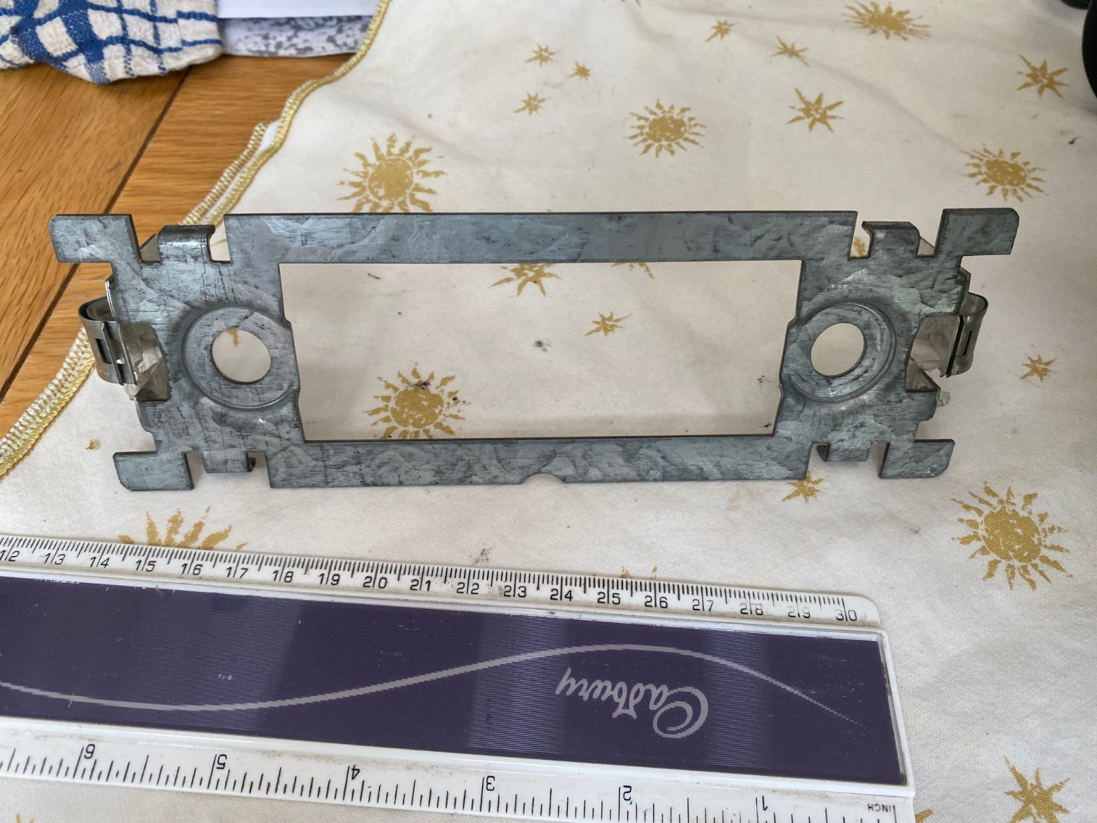 1970,s or 80,s front mounting car radio bracket, standard in dash mount v3