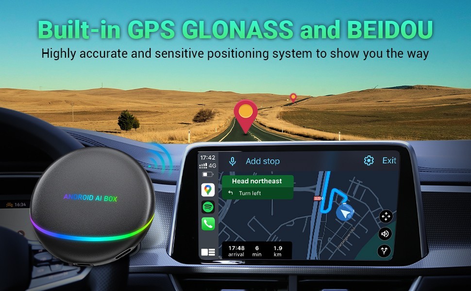 Dreryrit CarPlay AI Box Android 12 Adapter-Wireless Android Auto-TV Adapter