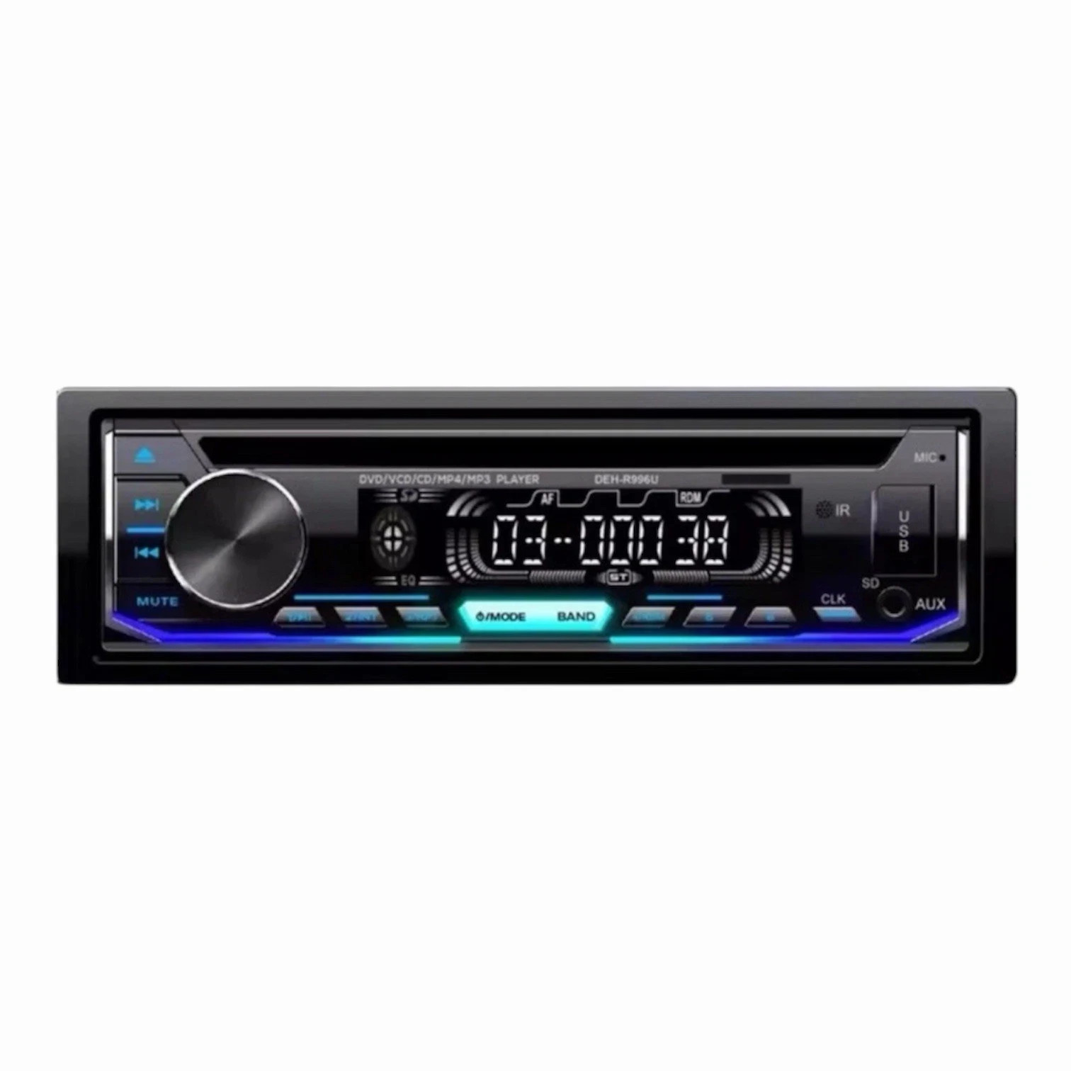 1 DIN CAR STEREO CAR RADIO WITH CD PLAYER BLUETOOTH MP3 MP4 SD USB AUX 55WX4