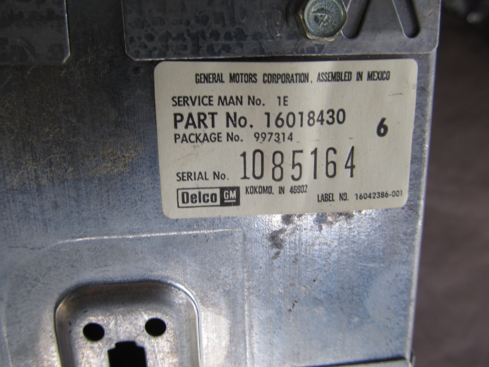 16018430 GM General Motors AC DELCO # 00997314 AM RADIO EARLY TAKE OFF OE