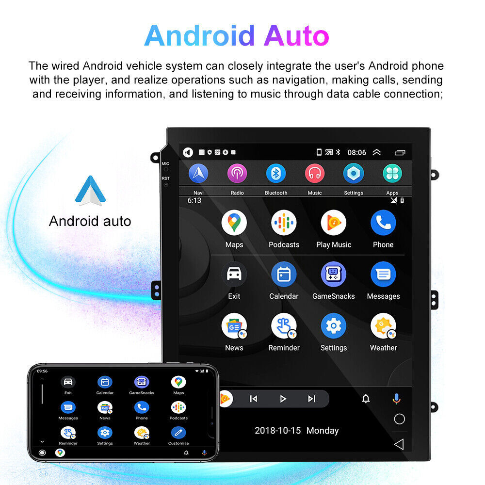 64G CarPlay Car Stereo Radio GPS Navi Android 14 For Cadillac Escalade 2007-2014