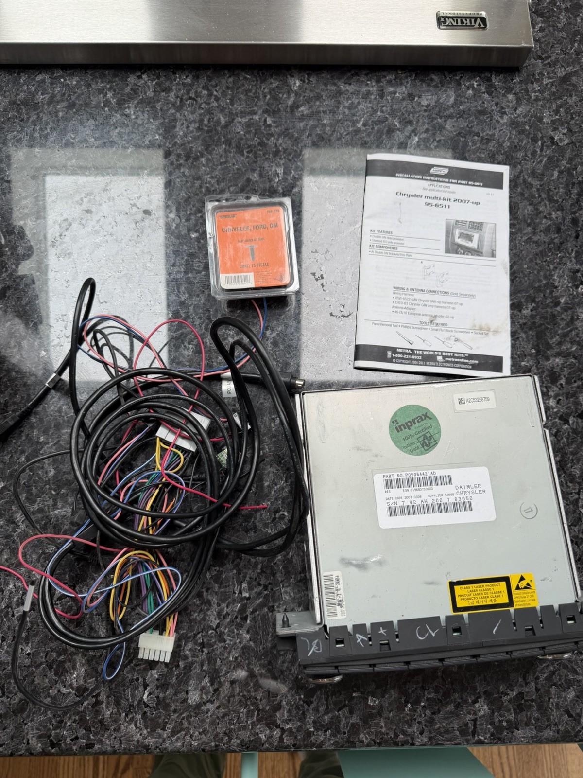 OEM Mopar Chrysler Dodge Jeep Radio CD MP3 AM FM P05064421AD Untested